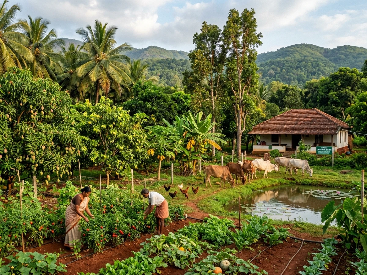 Integrated farming at Krushi Bhoomi Farms